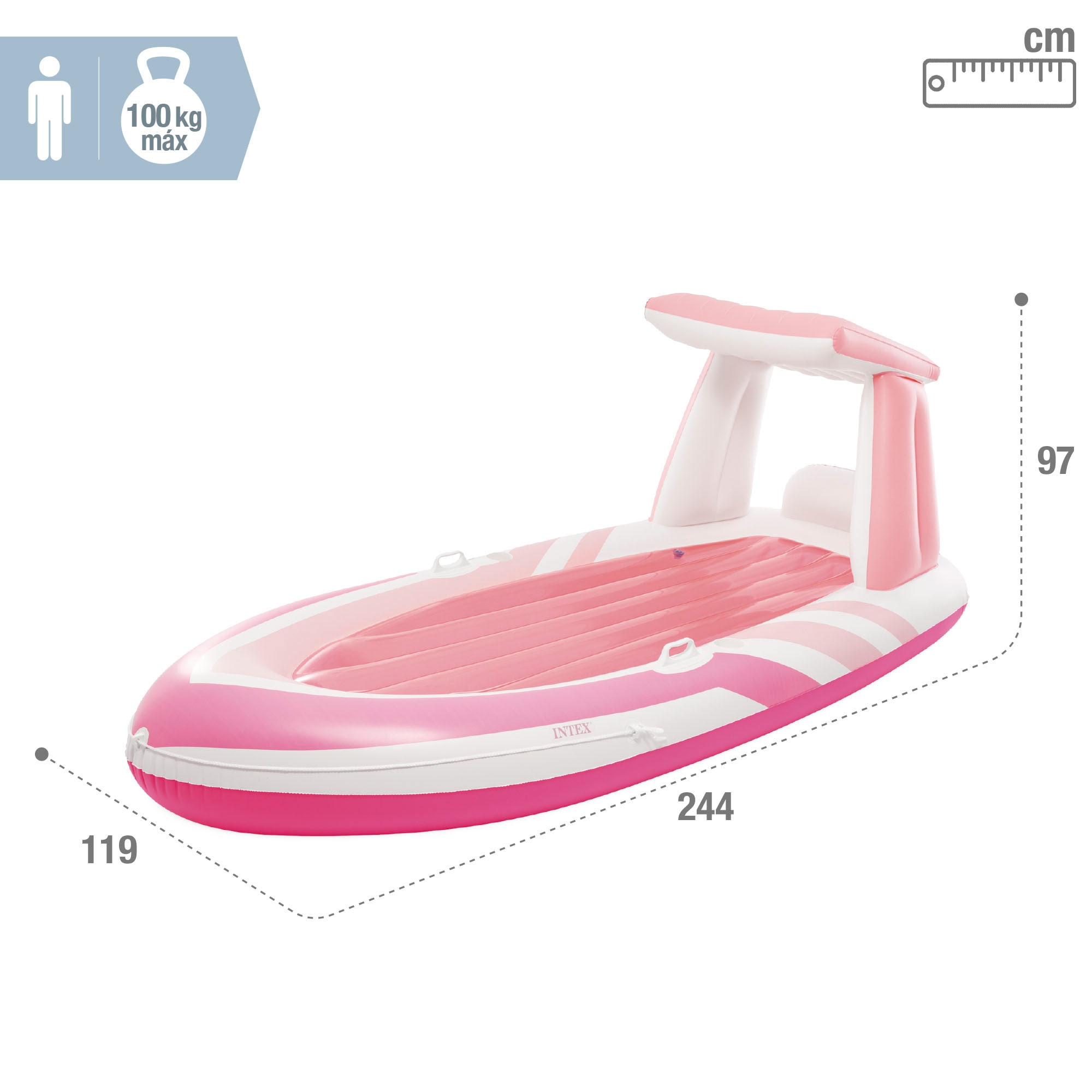 Colchoneta Bote Pink Paradise 4