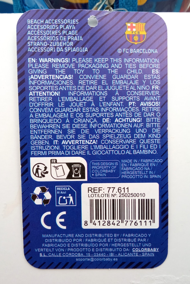 Mochila Playa FC Barcelona CB Beach 3