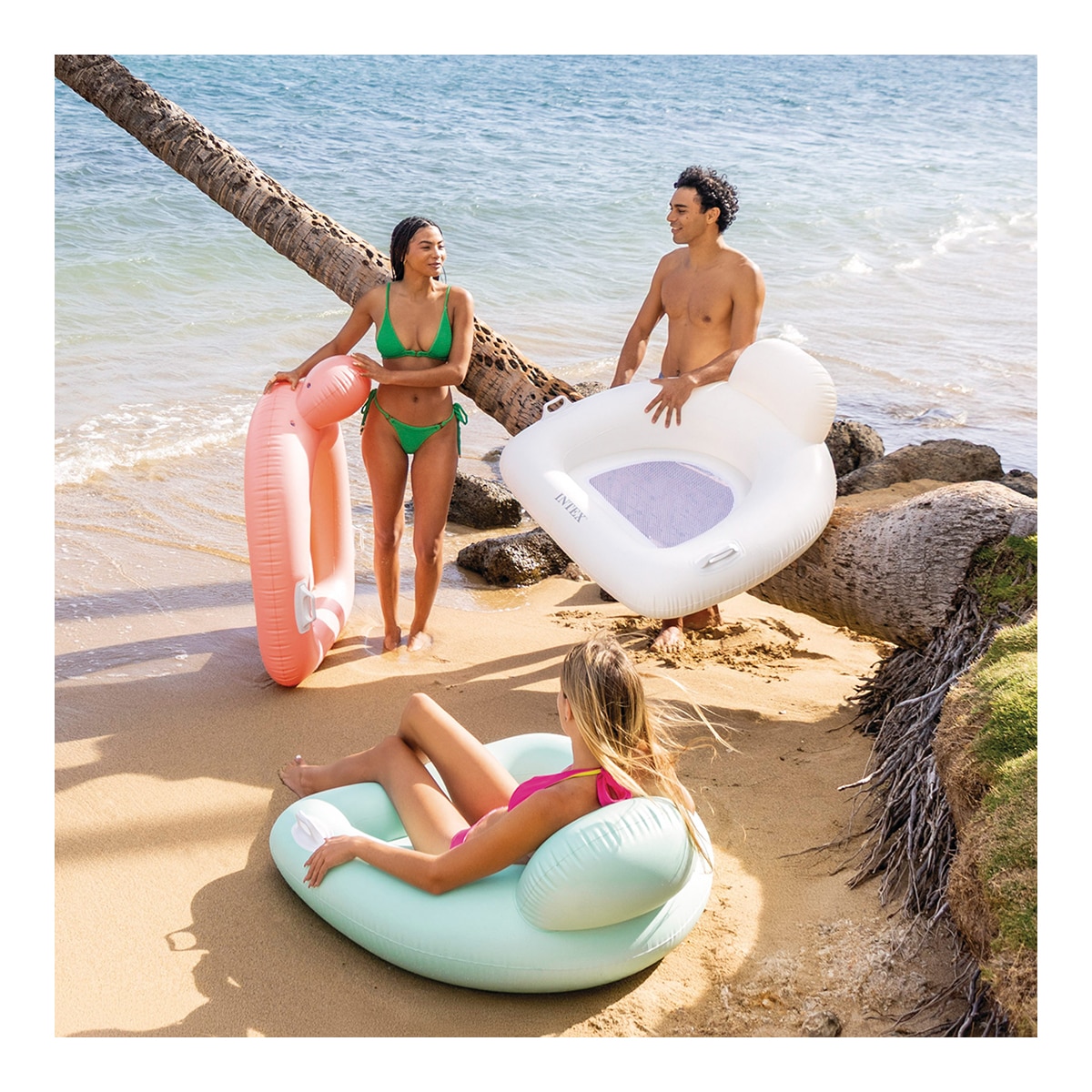 Asiento hinchable con respaldo Intex 3