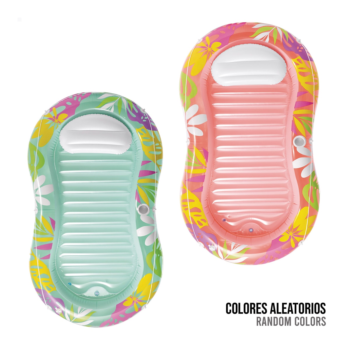 Colchoneta hinchable oasis tropical Intex 2