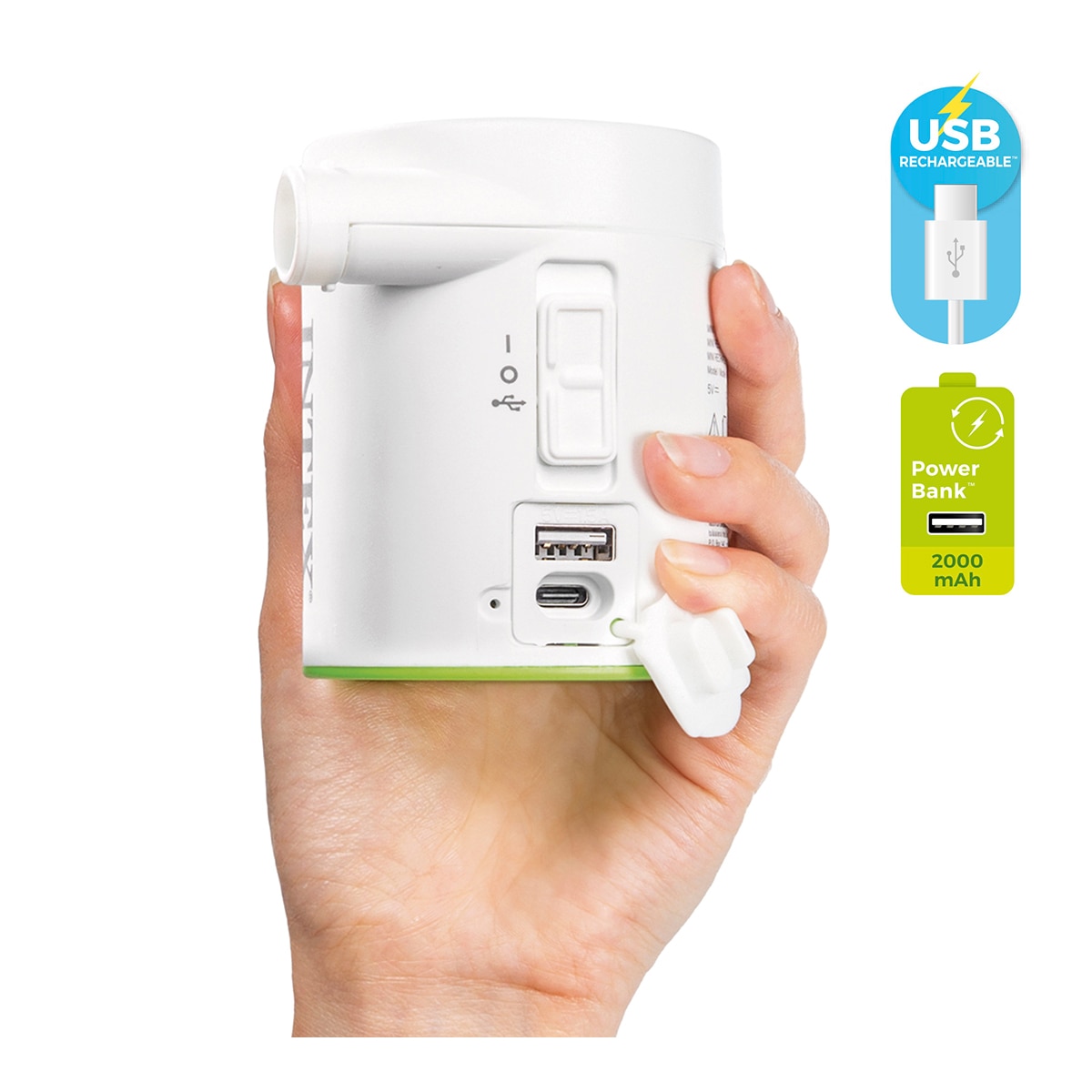 Mini hinchador eléctrico QuickFill USB200 Intex 2