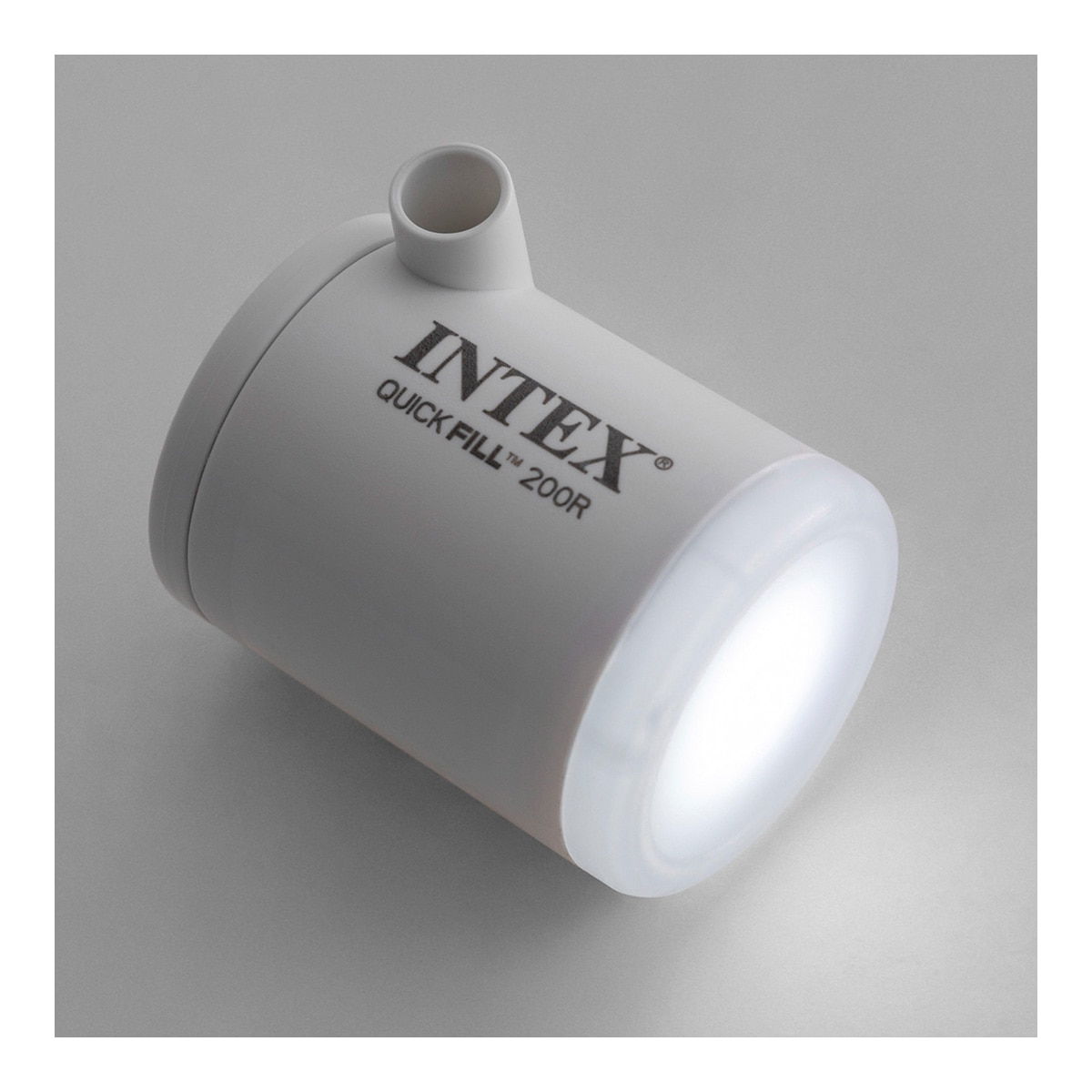 Mini hinchador eléctrico con linterna QuickFill USB200R Intex 2