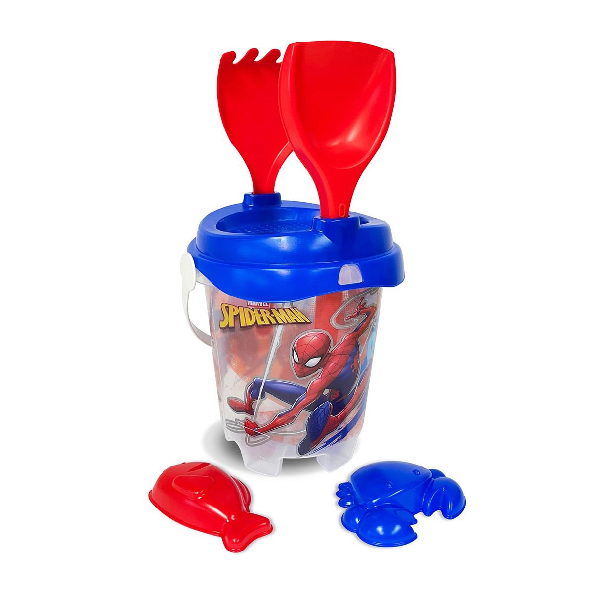 Imagen 0 de Cubo Castillo Spiderman y Moldes "Cristal" Mondo