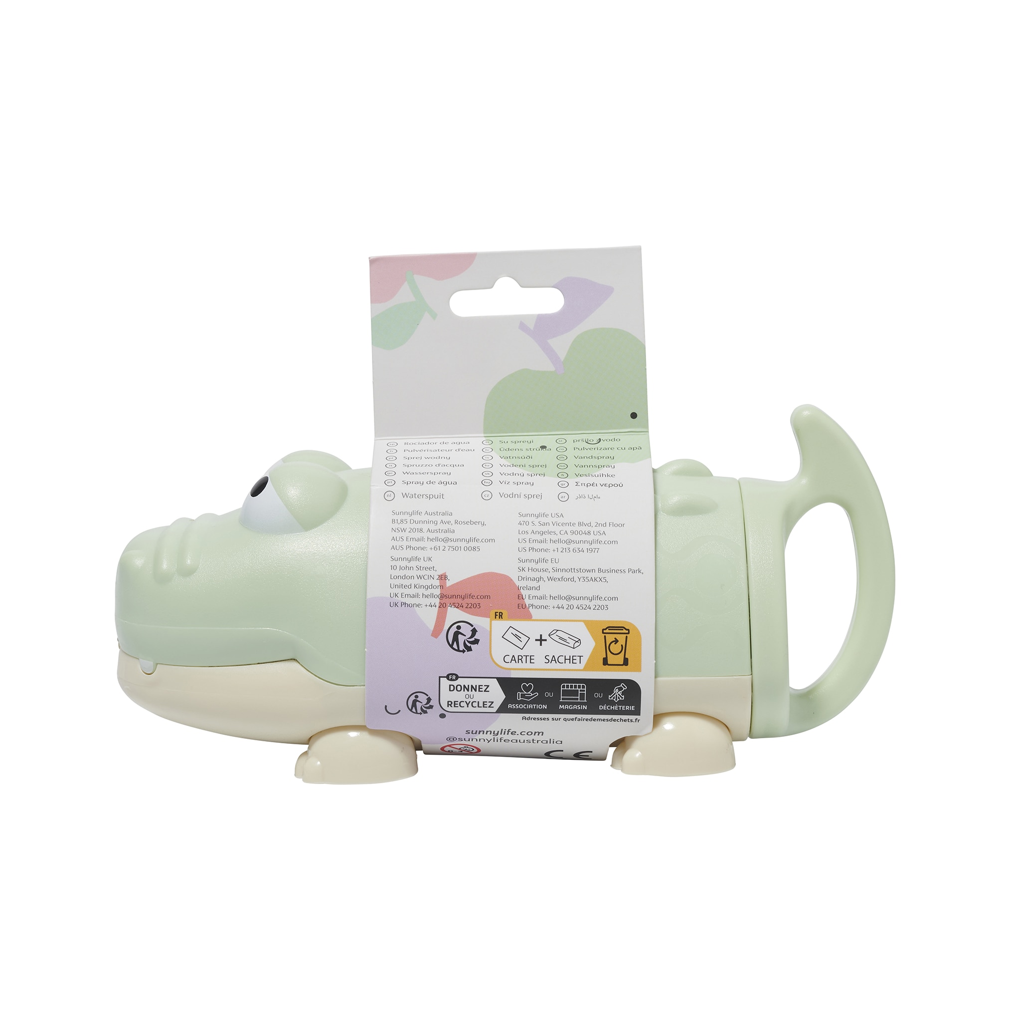 Pistola de agua cocodrilo verde Sunnylife 4