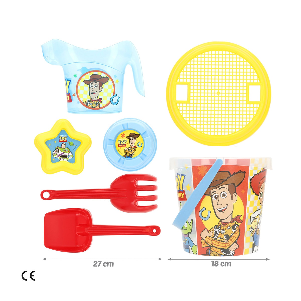 Bolsa de playa con cubo, accesorios y toalla Toy Story Colorbaby 4
