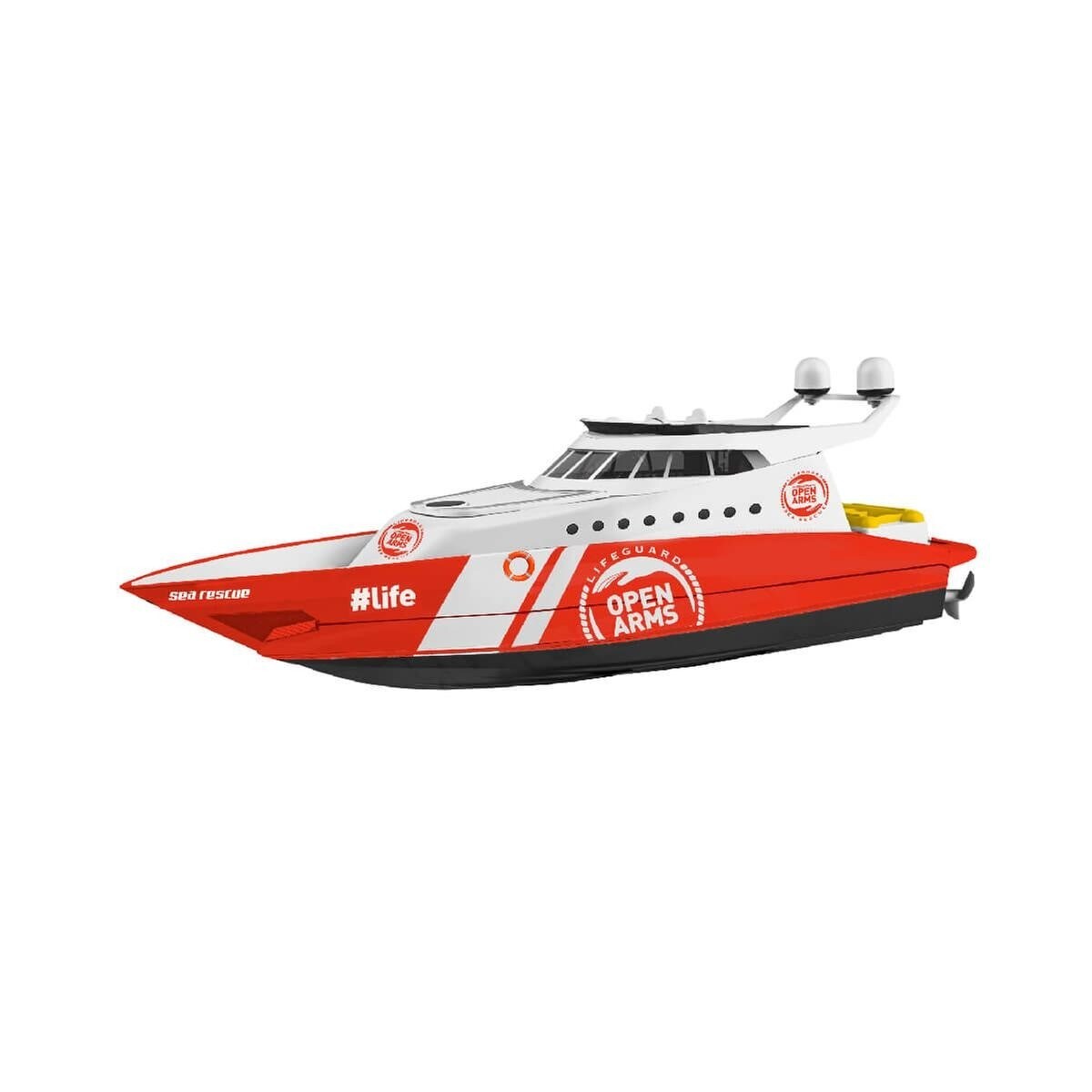 Radio Control Lancha Teledirigida El Corte Ingles Barco Lifeguard