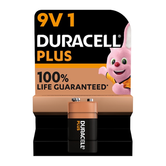Pila Duracell Plus 9v (6LR61) blíster 1 unidad