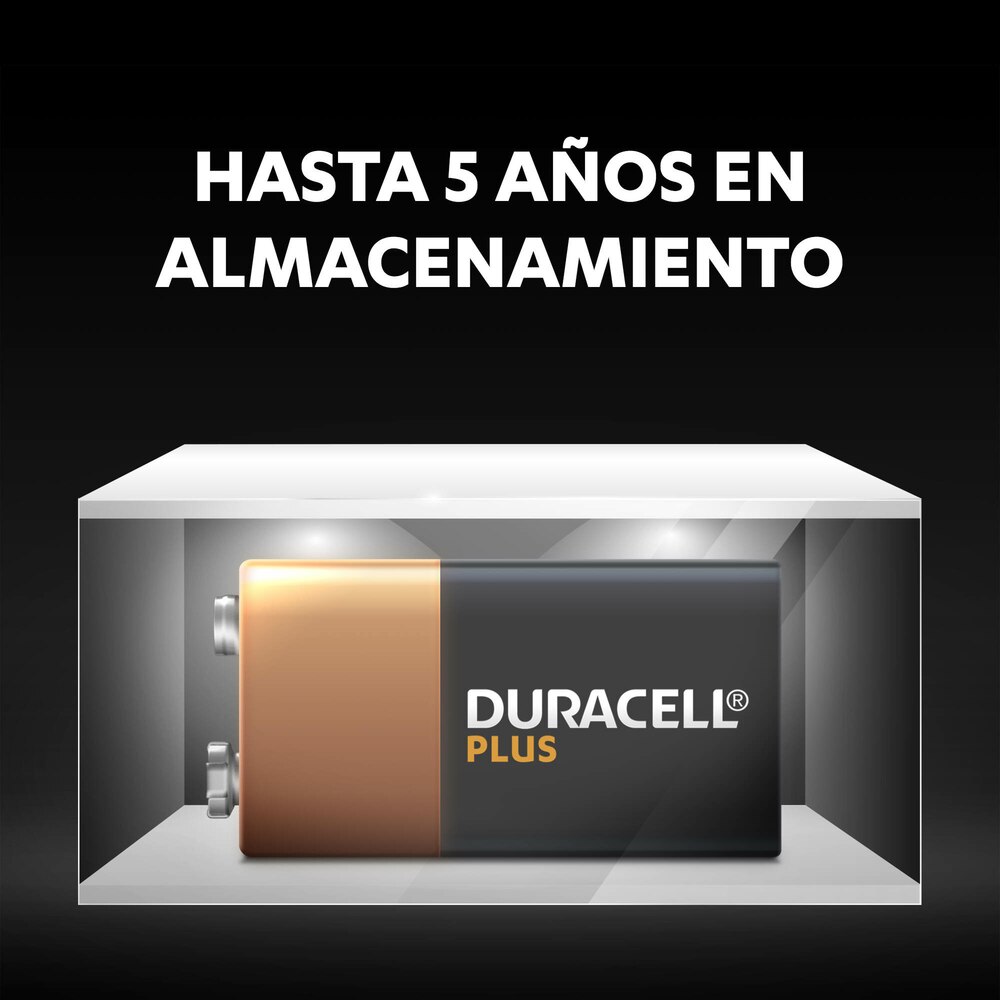 Pila Duracell Plus 9v (6LR61) blíster 1 unidad 3