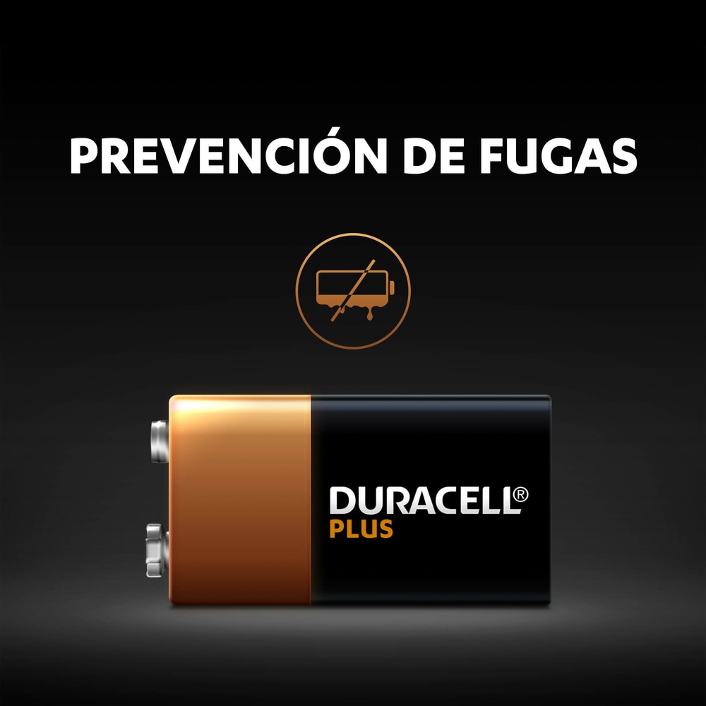Pila Duracell Plus 9v (6LR61) blíster 1 unidad 6
