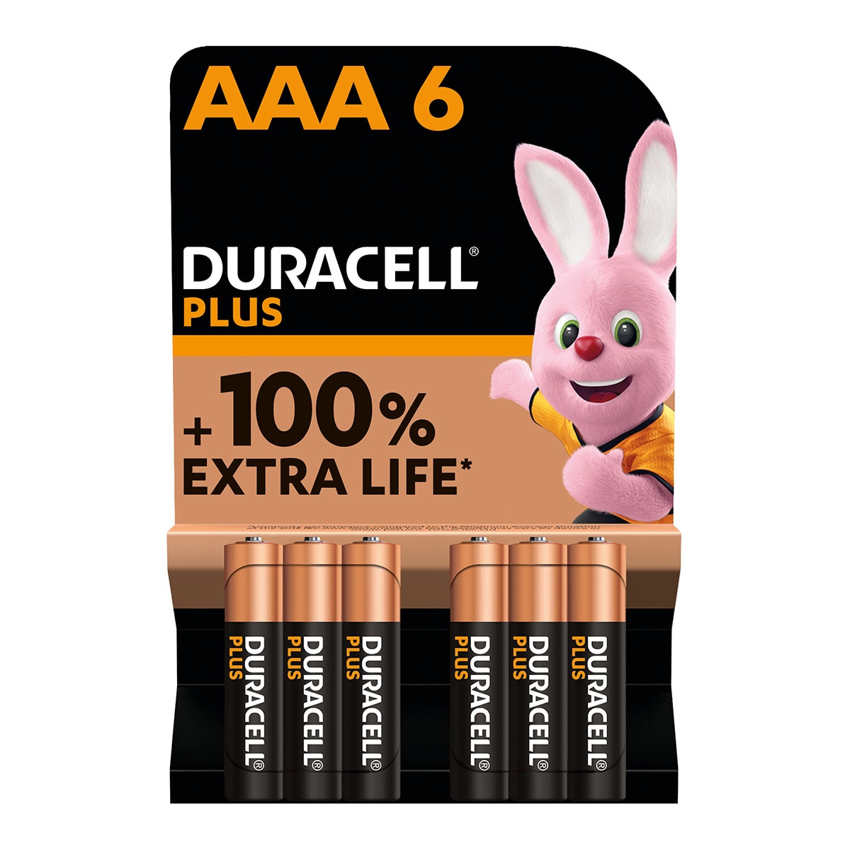 Imagen 0 de Pack 6 Pilas AAA Duracell Plus
