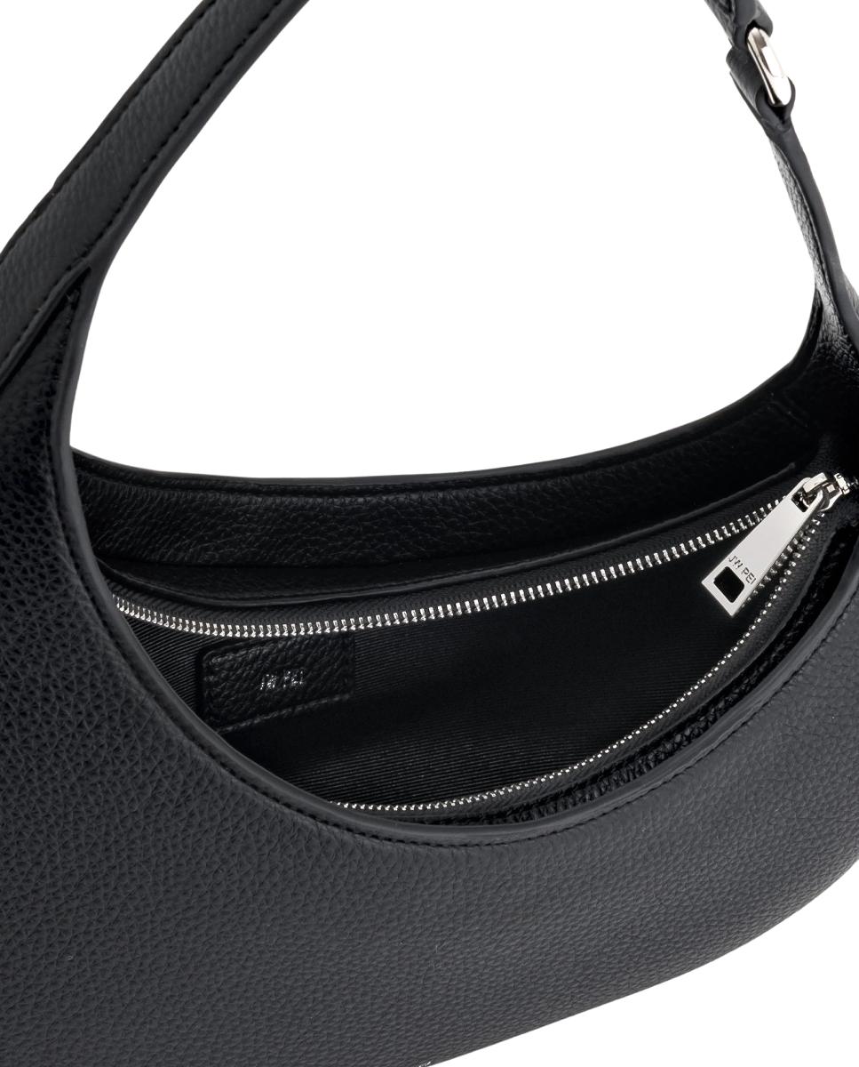 Mala de Ombro Harlee com Aplique Metálico Preto-4