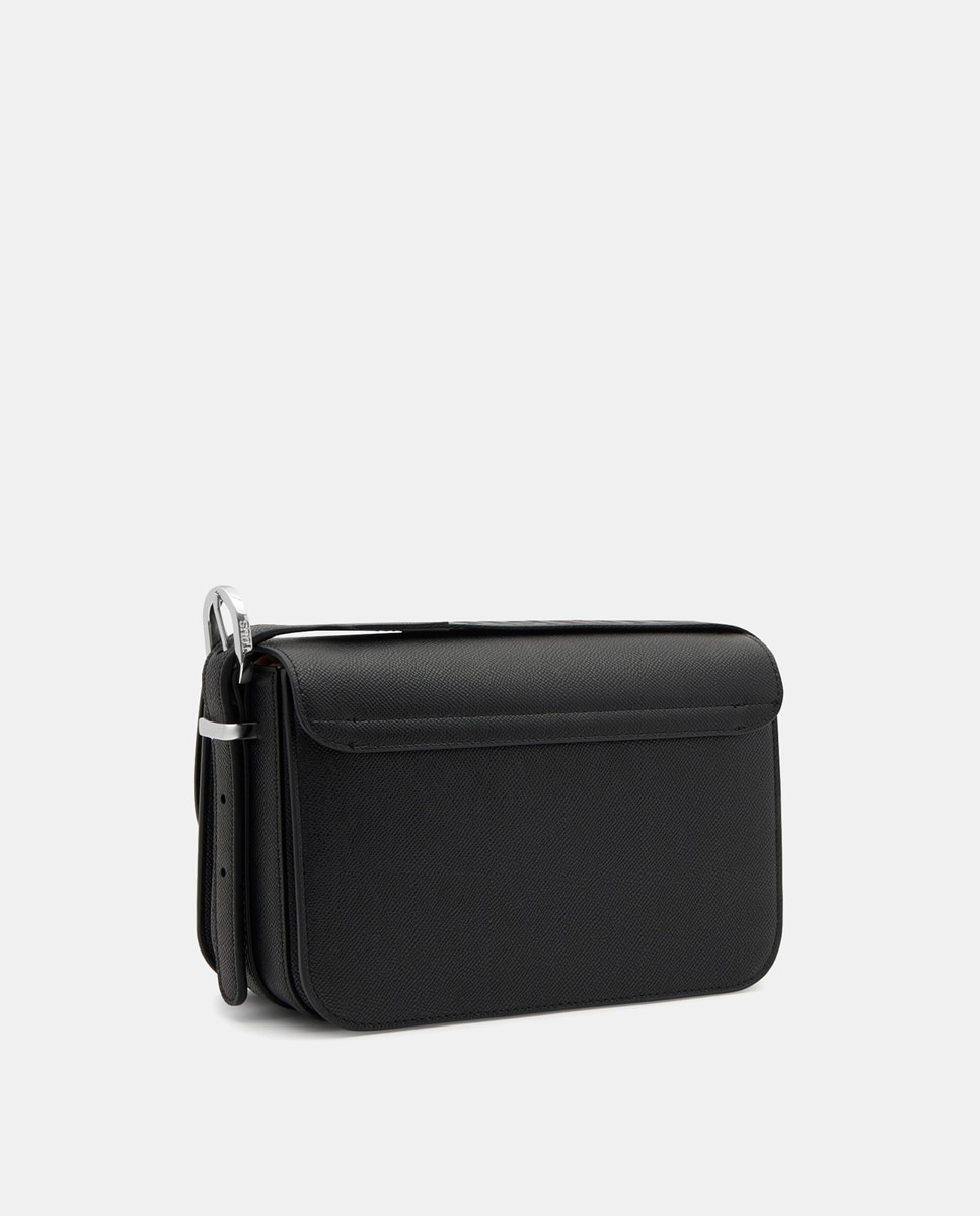 Bolso bandolera mediano con cierre de botón imantado y solapa. - Tous - Negro Negro-3
