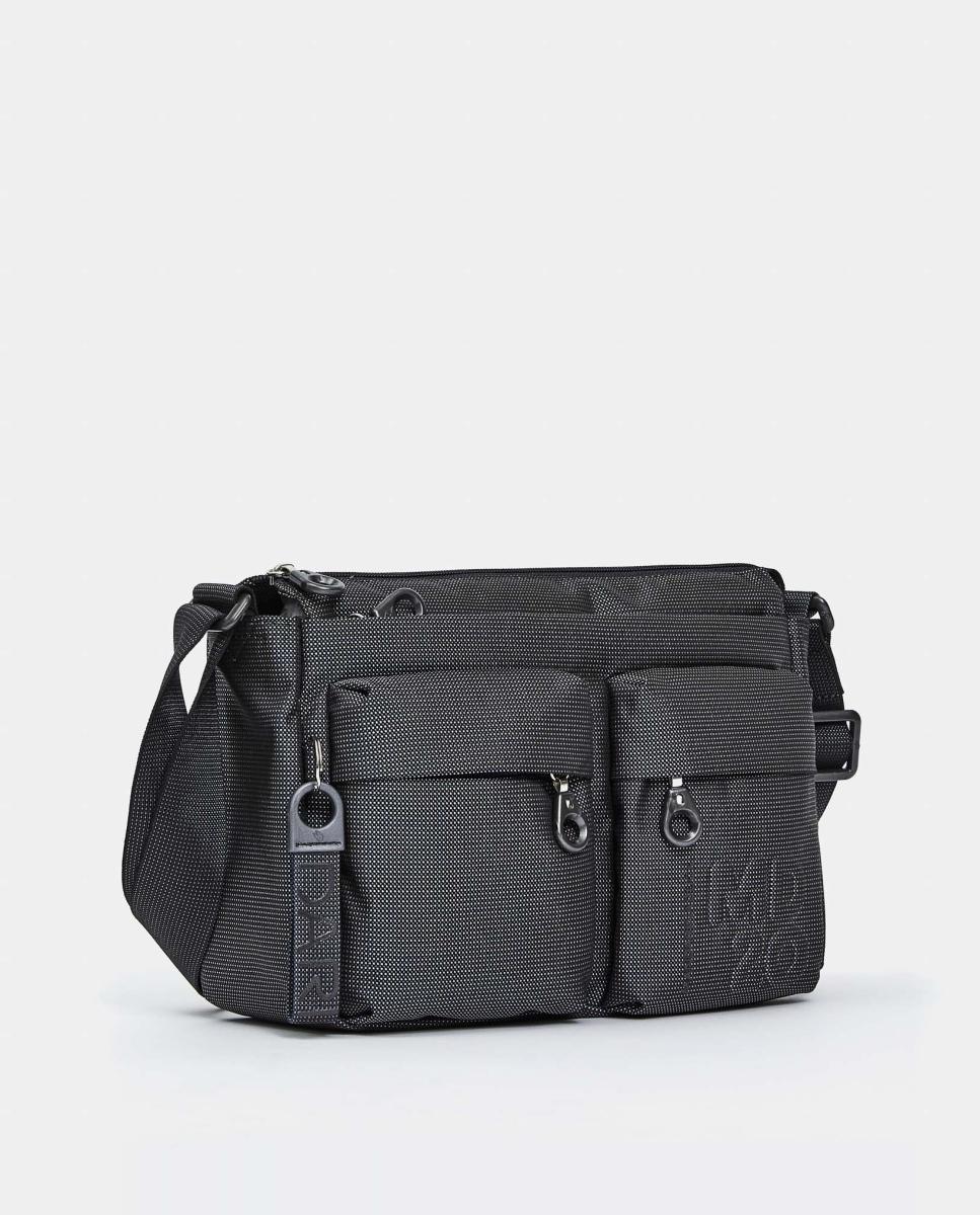 Bandolera en tejido multibolsillos - Mandarina Duck - Gris oscuro Gris oscuro-2
