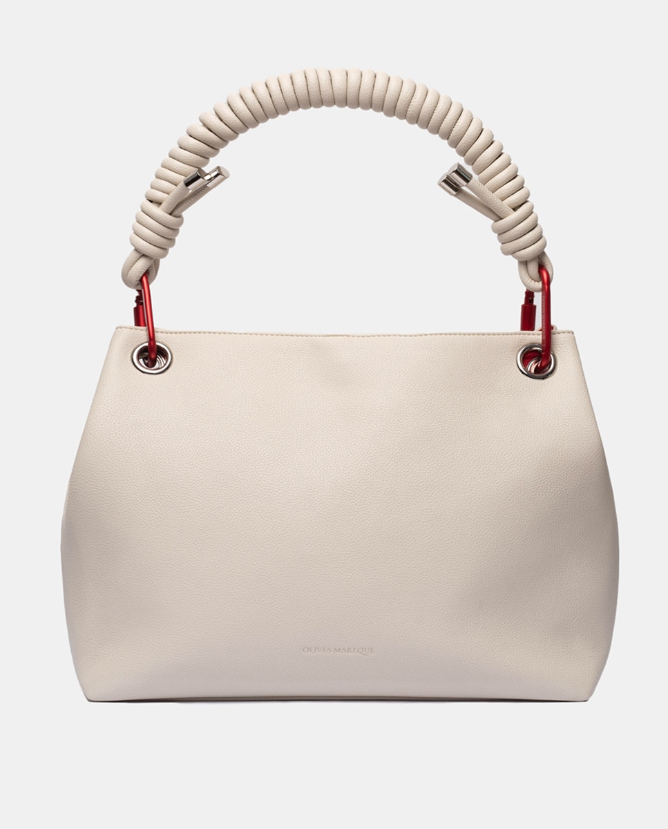 Imagem 0 de Mala Shopper Grande Petra com Alça Multicolor - Bege