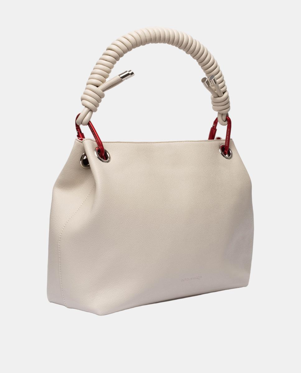 Mala Shopper Grande Petra com Alça Multicolor - Bege Bege-2