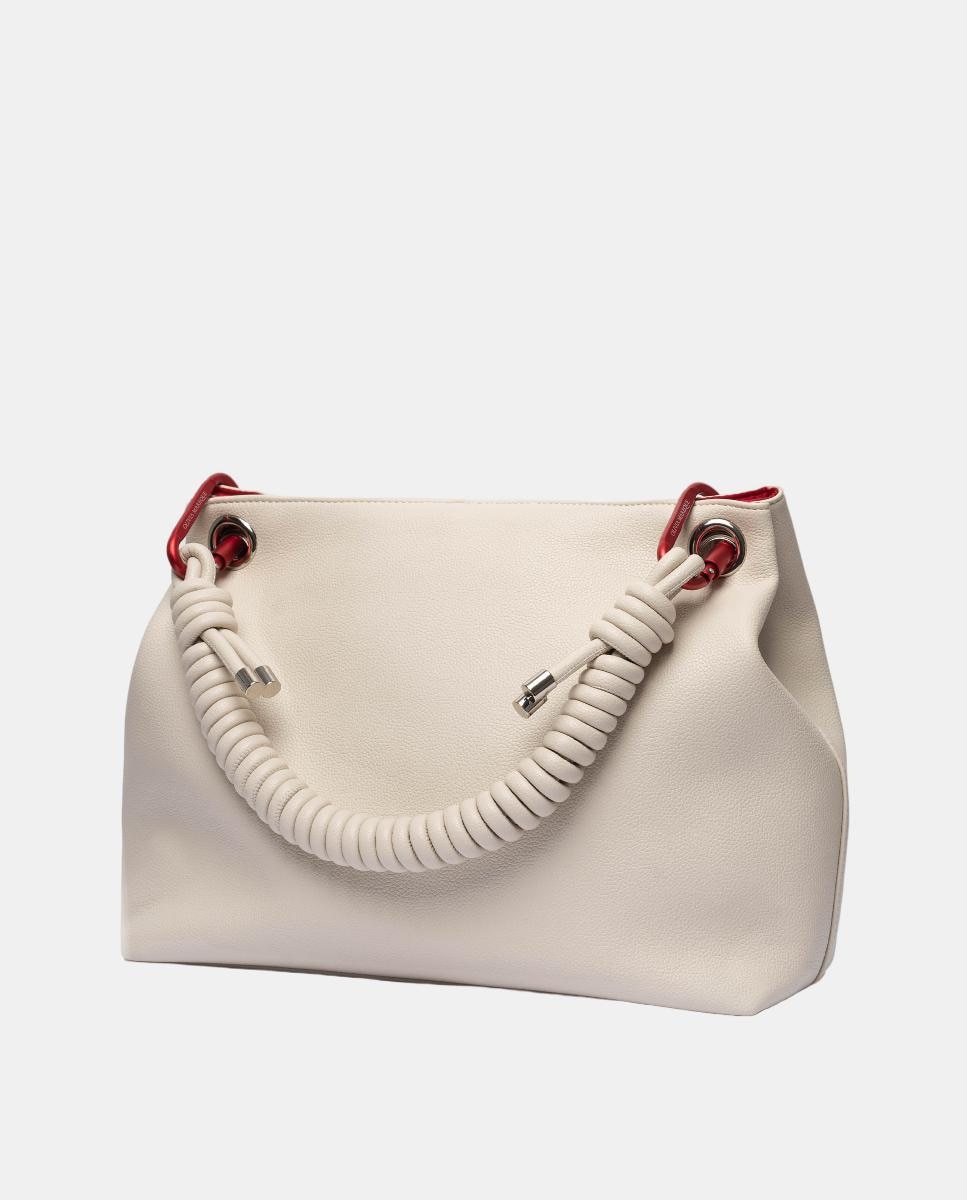 Mala Shopper Grande Petra com Alça Multicolor - Bege Bege-3