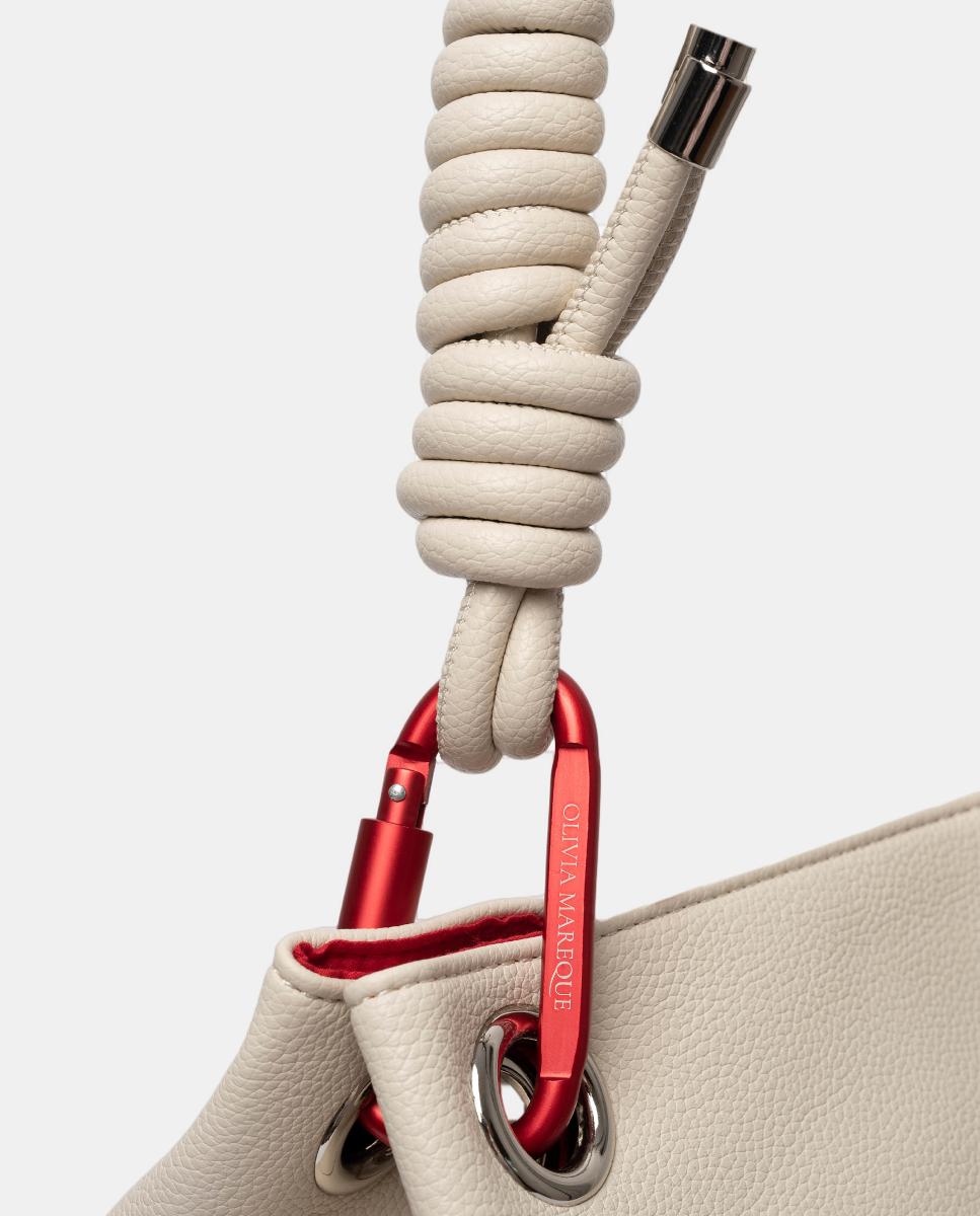 Mala Shopper Grande Petra com Alça Multicolor - Bege Bege-4