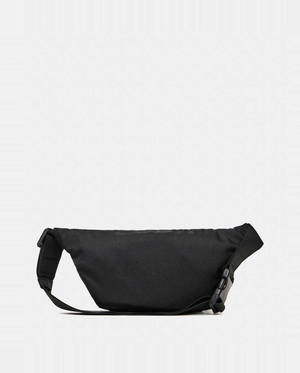Bolsa de Cintura em Tecido com Fecho de Correr Preto-2