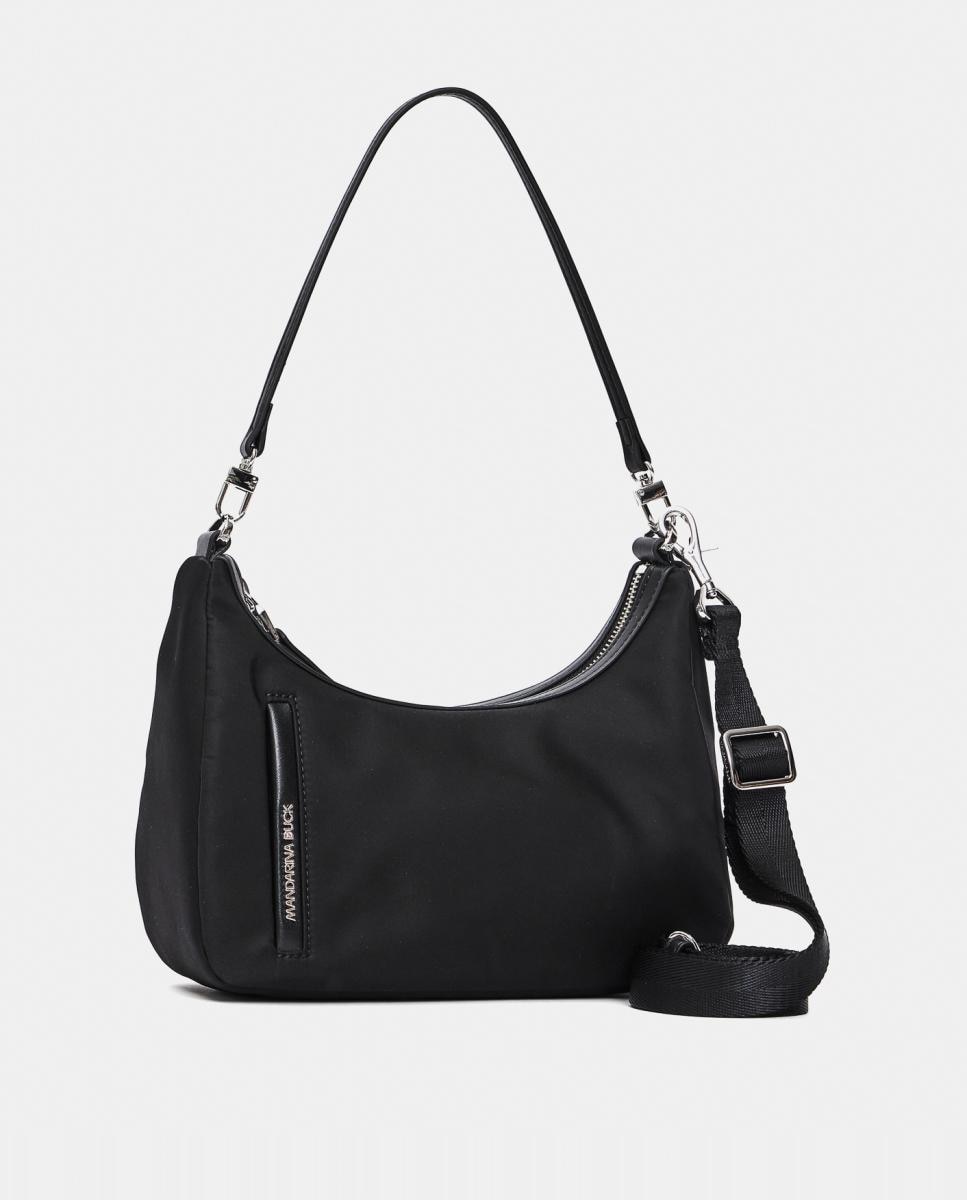 Mala Pequena com Alça de Tiracolo Amovível e Ajustável de Nylon - Vermelho-Brilhante Preto-2