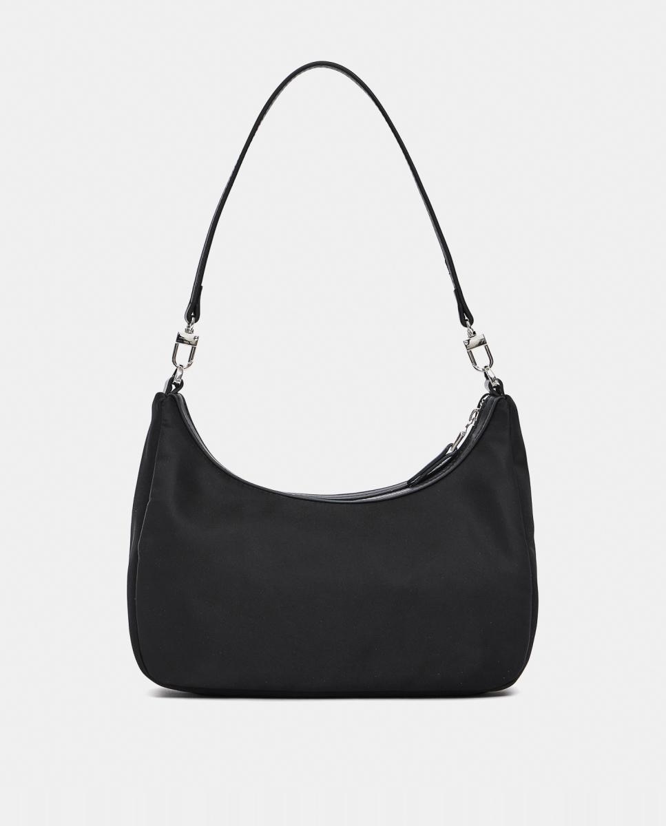 Mala Pequena com Alça de Tiracolo Amovível e Ajustável de Nylon - Vermelho-Brilhante Preto-3