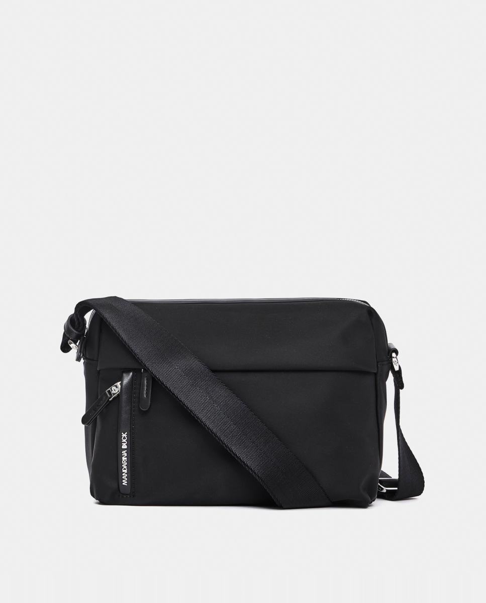 Bandolera en nylon con cremallera - Mandarina Duck - Negro Negro-1