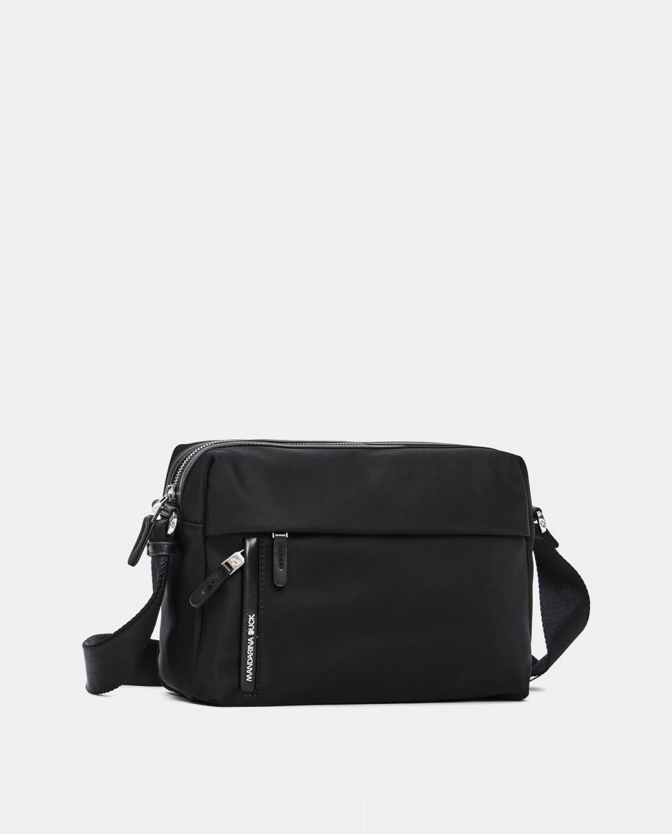 Bandolera en nylon con cremallera - Mandarina Duck - Negro Negro-2