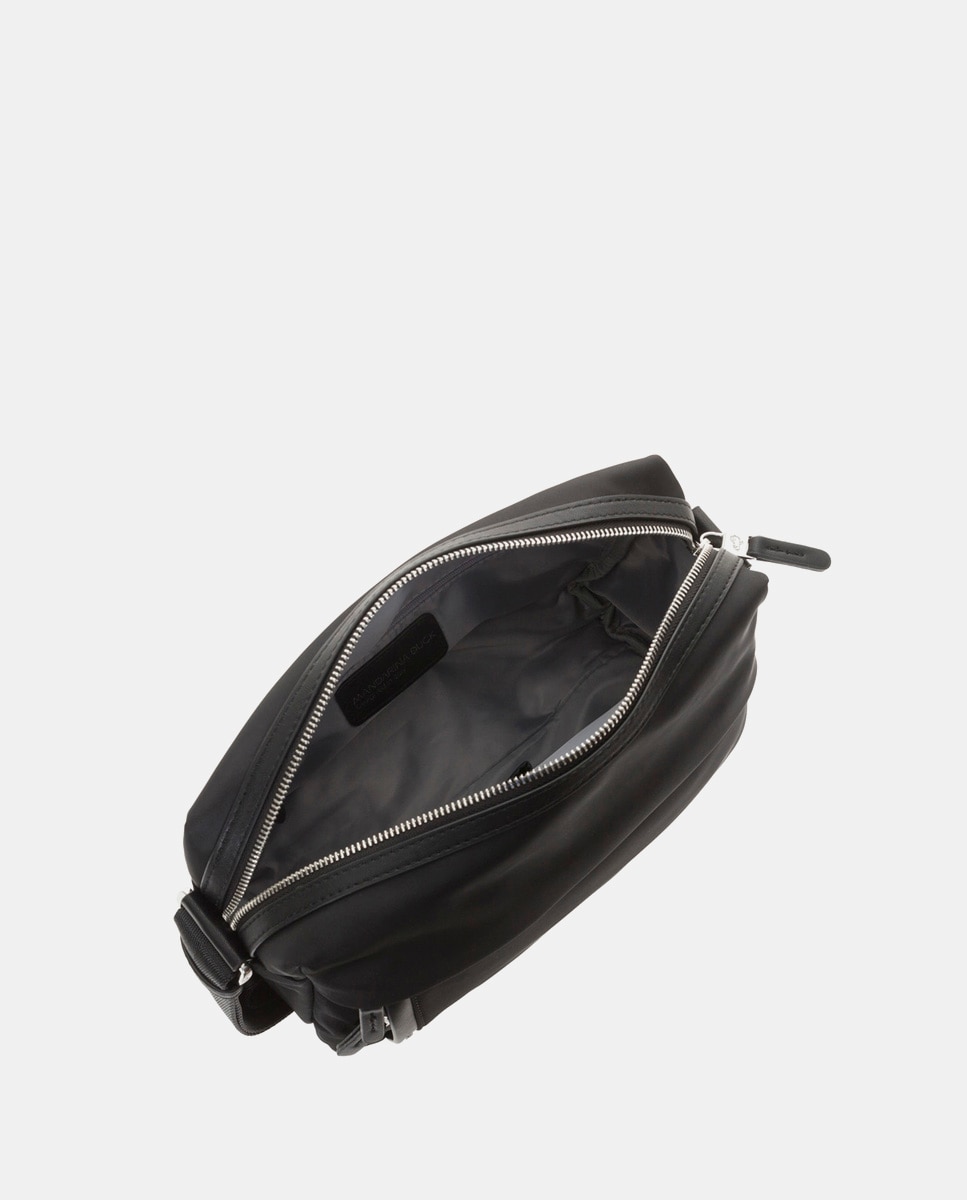 Bandolera en nylon con cremallera - Mandarina Duck - Negro Negro-5