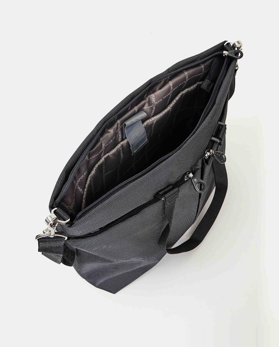 Mala Shopper com Várias Alças Cinzento-escuro-4