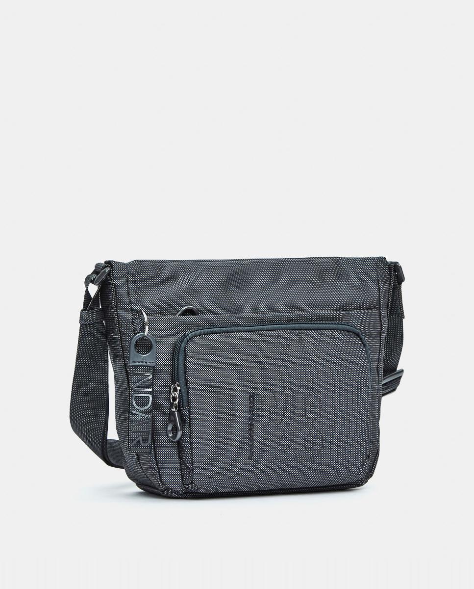 Mala a Tiracolo Média com Vários Bolsos Cinzento-escuro-2