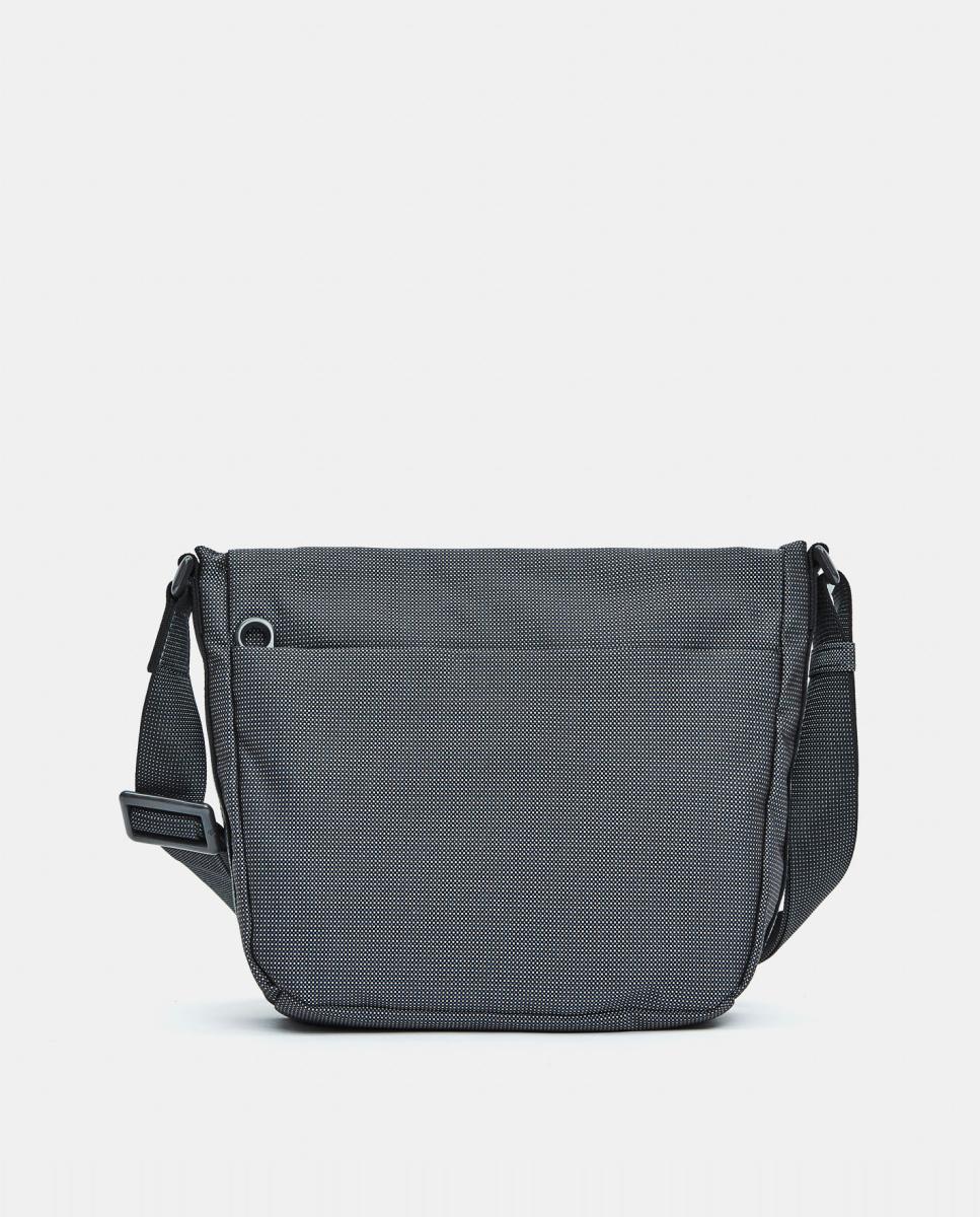 Mala a Tiracolo Média com Vários Bolsos Cinzento-escuro-3