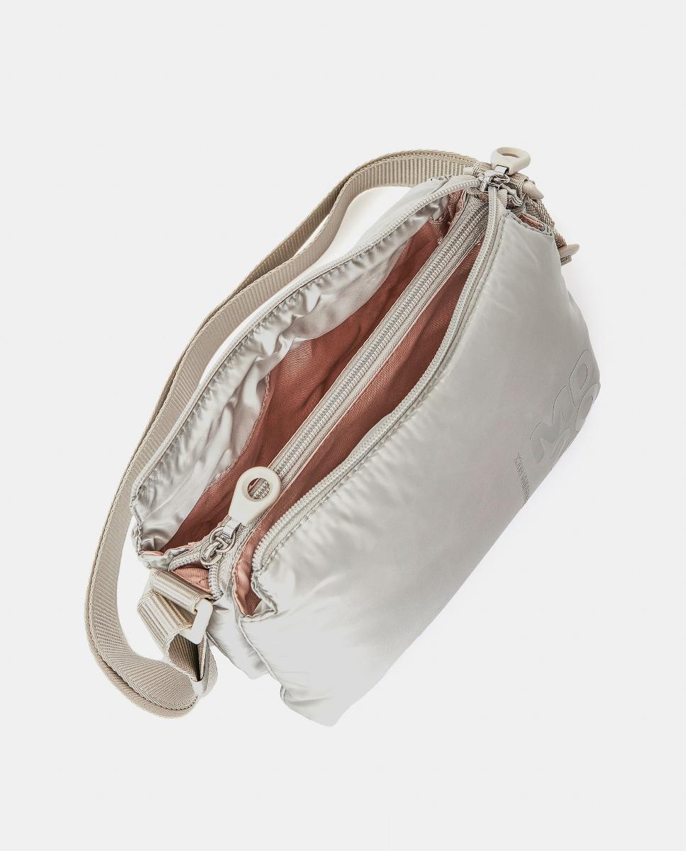 Mala a Tiracolo Tripla - Preto Cinzento-claro-4