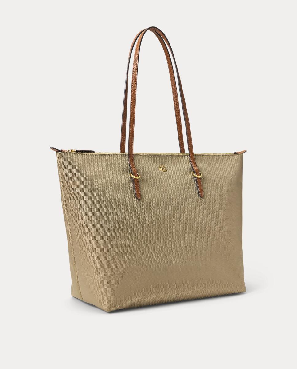 Tote Keaton de nylon con cremallera - Lauren Ralph Lauren - Beige Beige-3