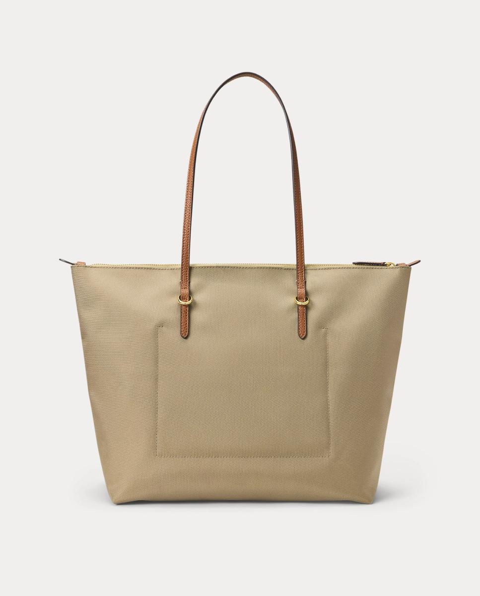 Tote Keaton de nylon con cremallera - Lauren Ralph Lauren - Beige Beige-4
