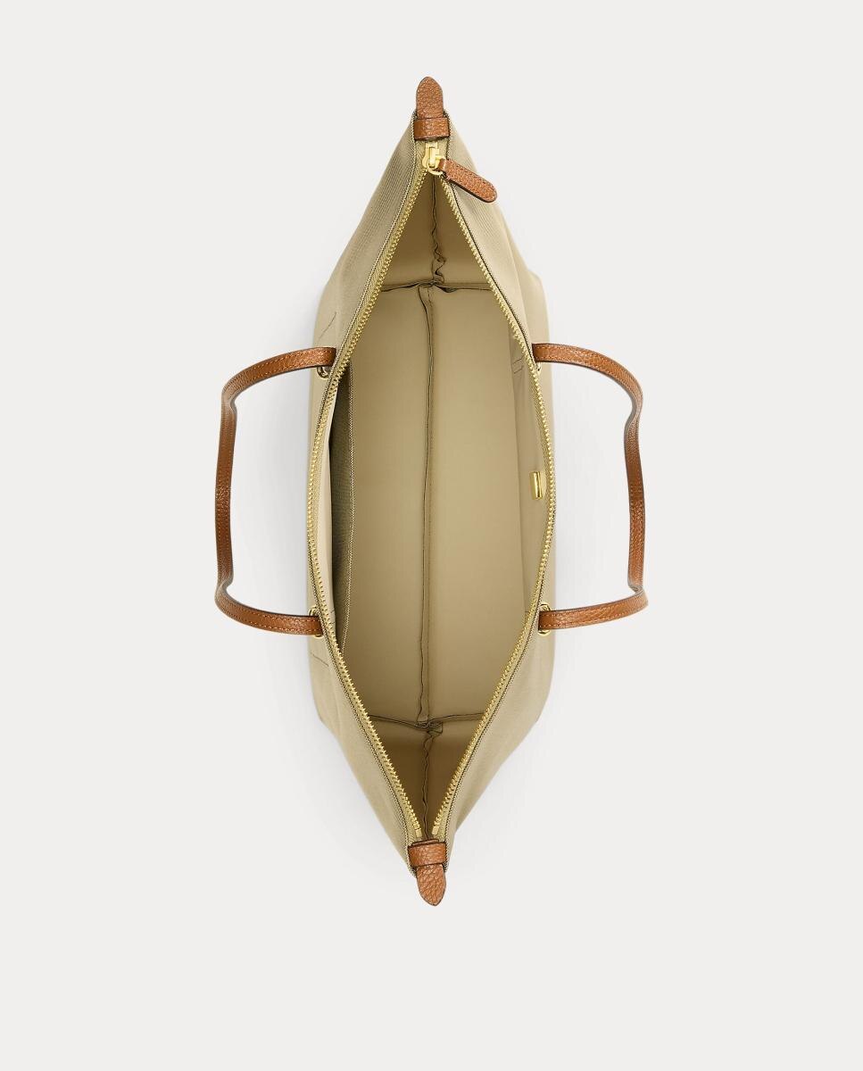 Tote Keaton de nylon con cremallera - Lauren Ralph Lauren - Beige Beige-5