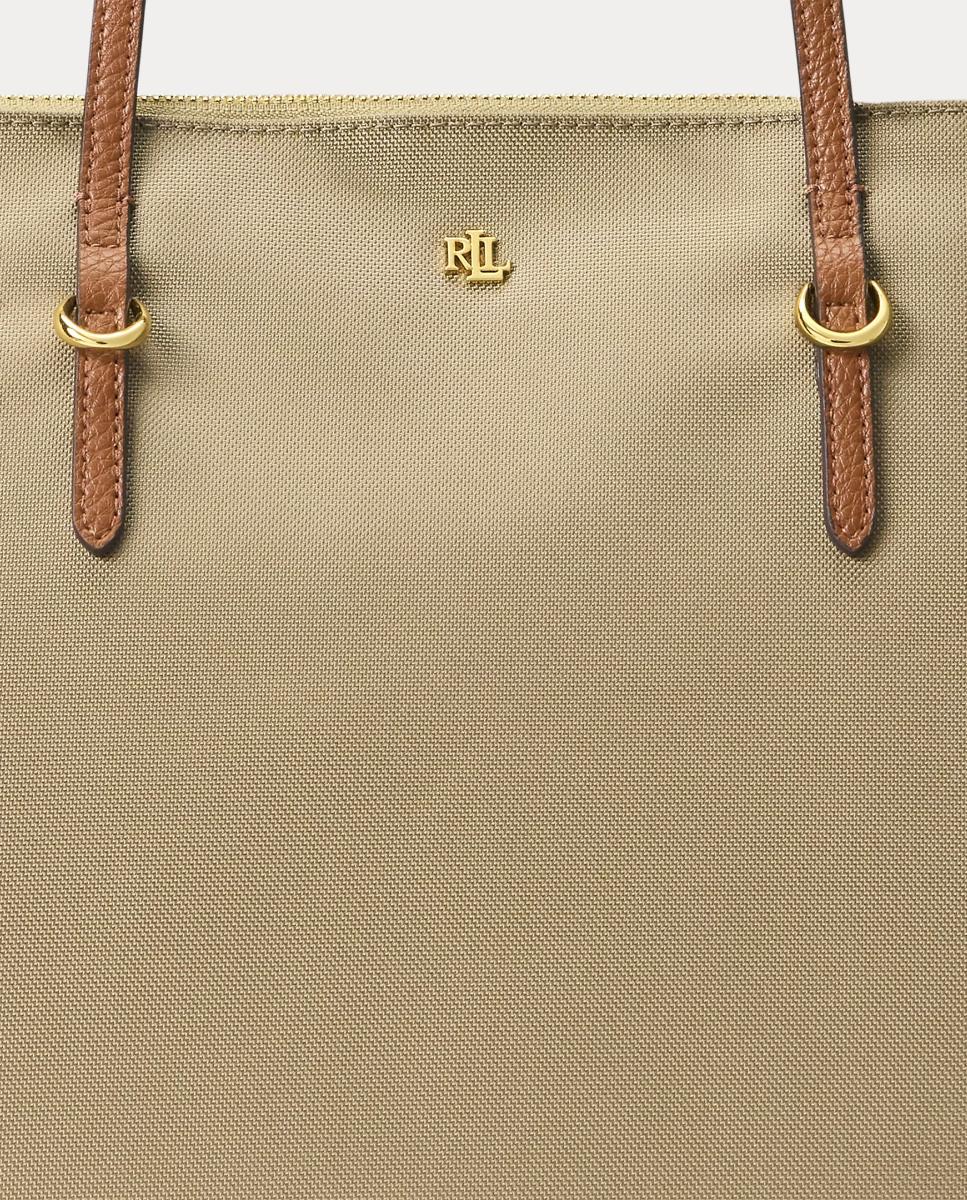 Tote Keaton de nylon con cremallera - Lauren Ralph Lauren - Beige Beige-6