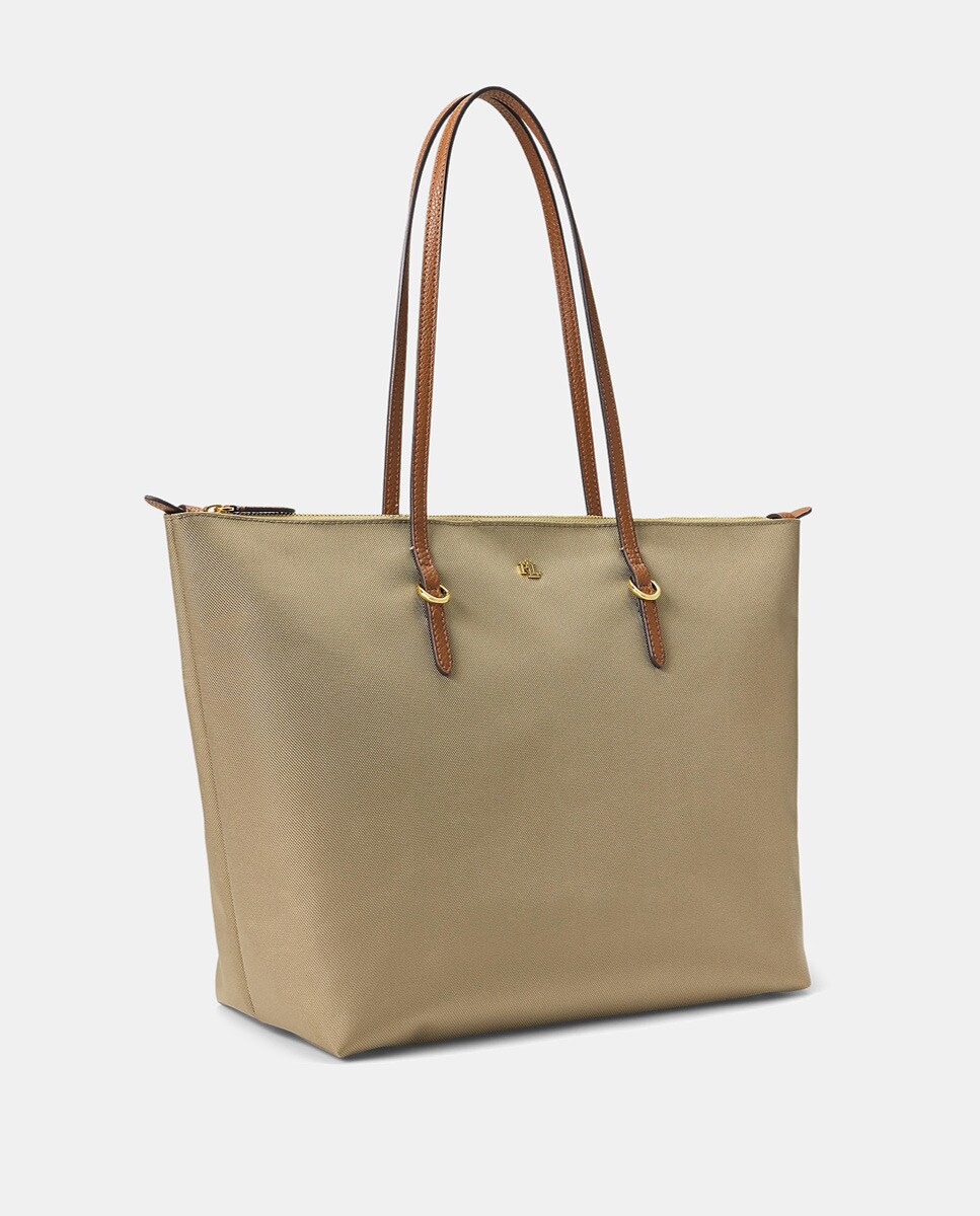 Tote Keaton de nylon con cremallera - Lauren Ralph Lauren - Beige Beige-10