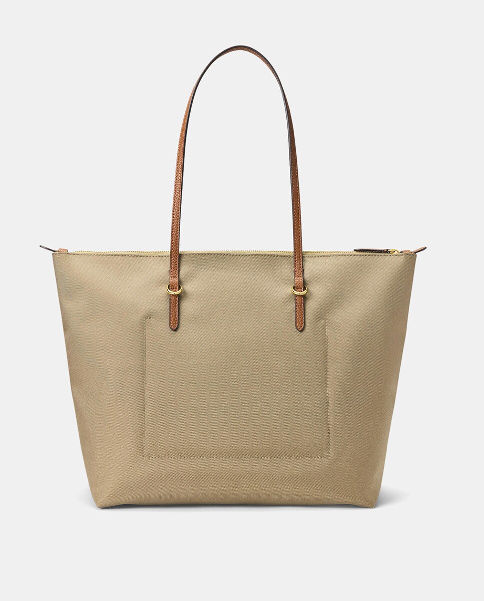 Tote Keaton de nylon con cremallera - Lauren Ralph Lauren - Beige Beige-11
