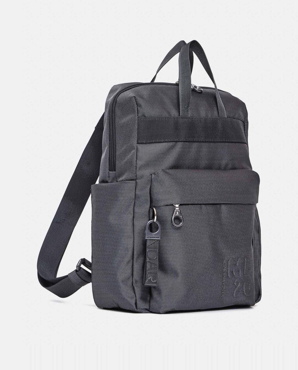 Mochila com Fecho de Correr e Alças Ajustáveis - Cinzento Escuro Cinzento-escuro-2