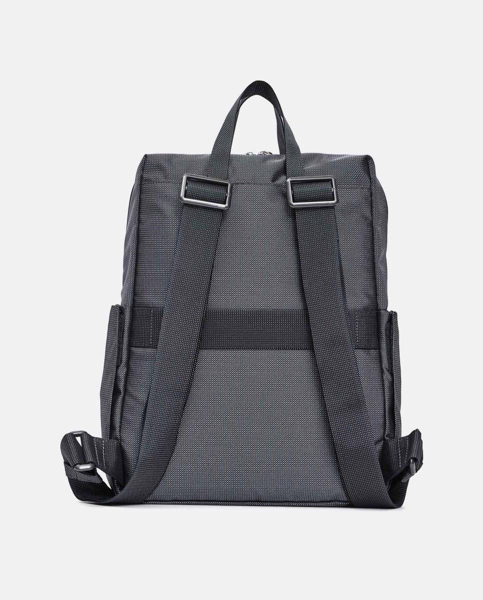 Mochila com Fecho de Correr e Alças Ajustáveis - Cinzento Escuro Cinzento-escuro-3