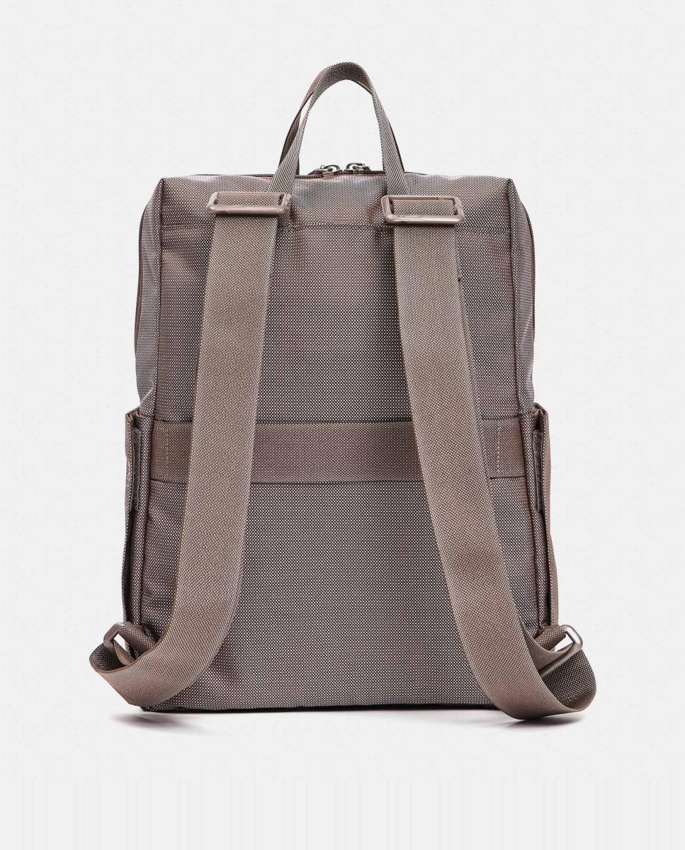 Mochila com Fecho de Correr e Alças Ajustáveis - Castanho Claro Castanho-claro-3