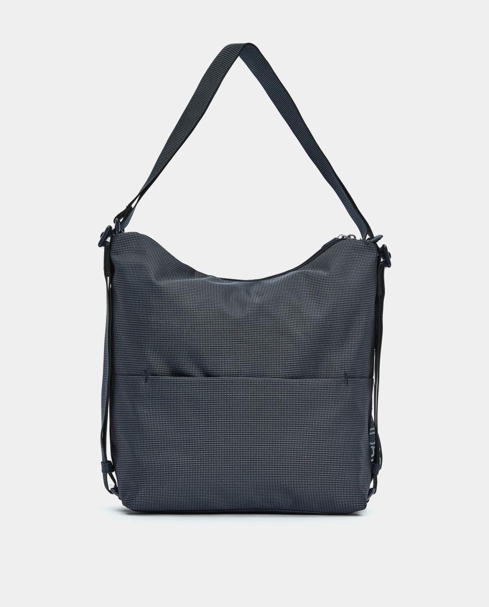 Imagen 3 de Bolso en tejido convertible mochila - Mandarina Duck - Azul claro Azul marino