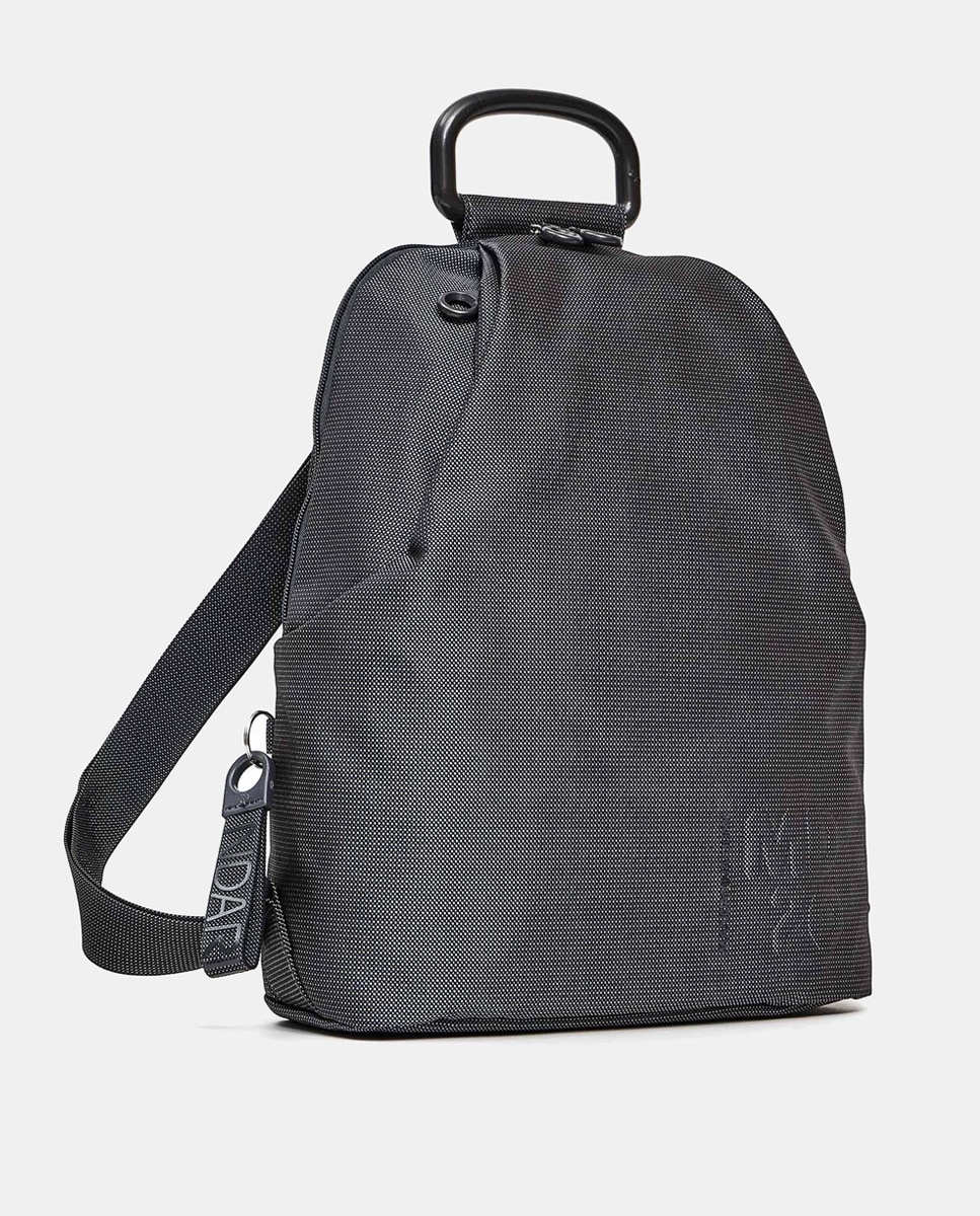 Mochila Pequena com Fecho de Correr Cinzento-escuro-6
