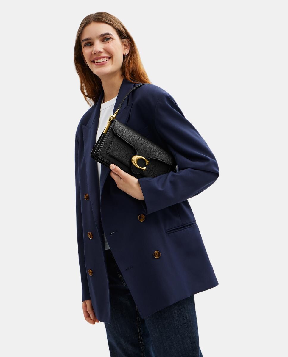 Mala de Ombro Tabby 26 de Pele com Correias Intercambiáveis - Preto Preto-3