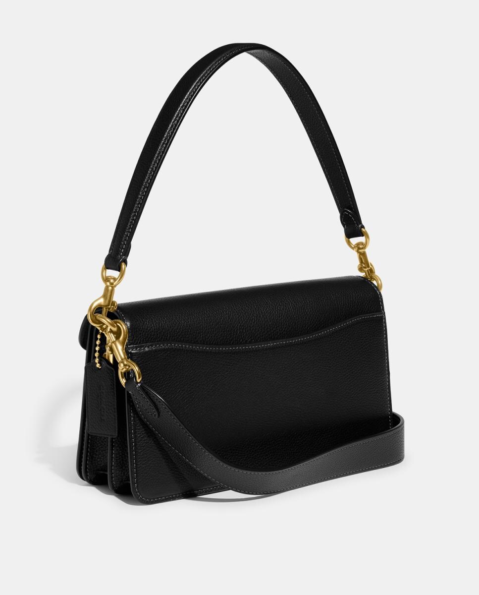 Mala de Ombro Tabby 26 de Pele com Correias Intercambiáveis - Preto Preto-4