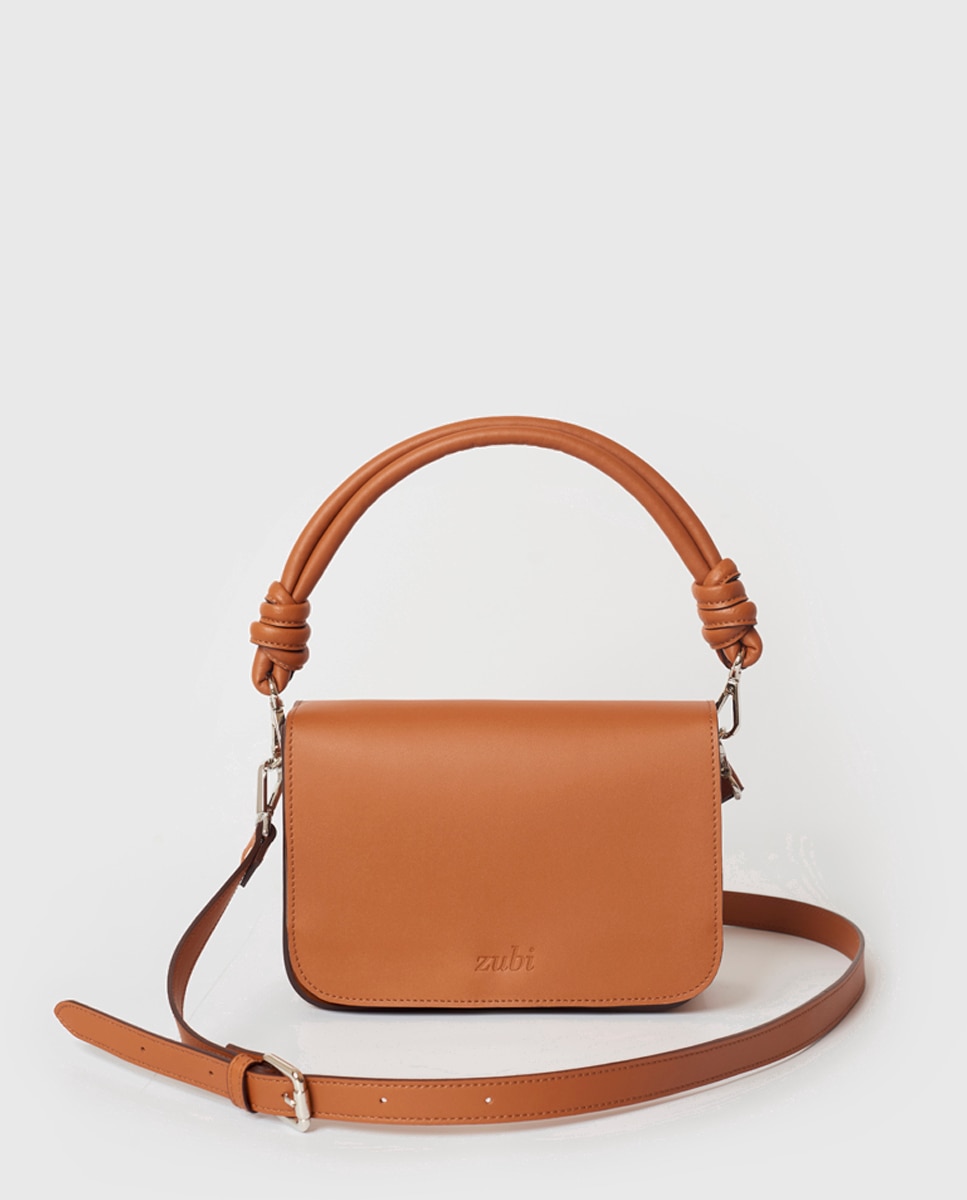Bolso de mano mediano Loop L de piel en - Zubi - Marrón Marrón-1