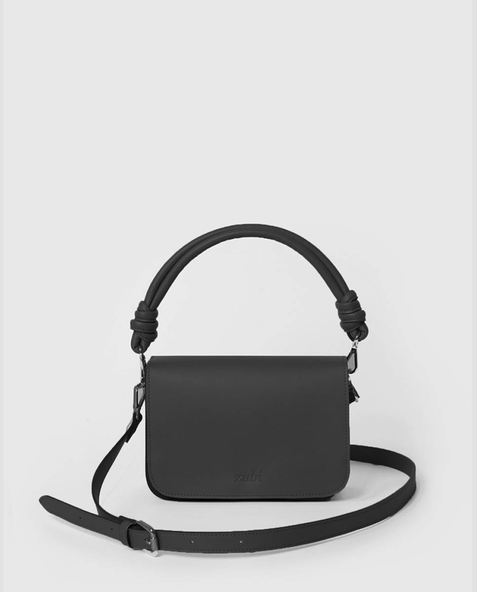 Mala de Mão Média Loop L em Pele - Preto Preto-1