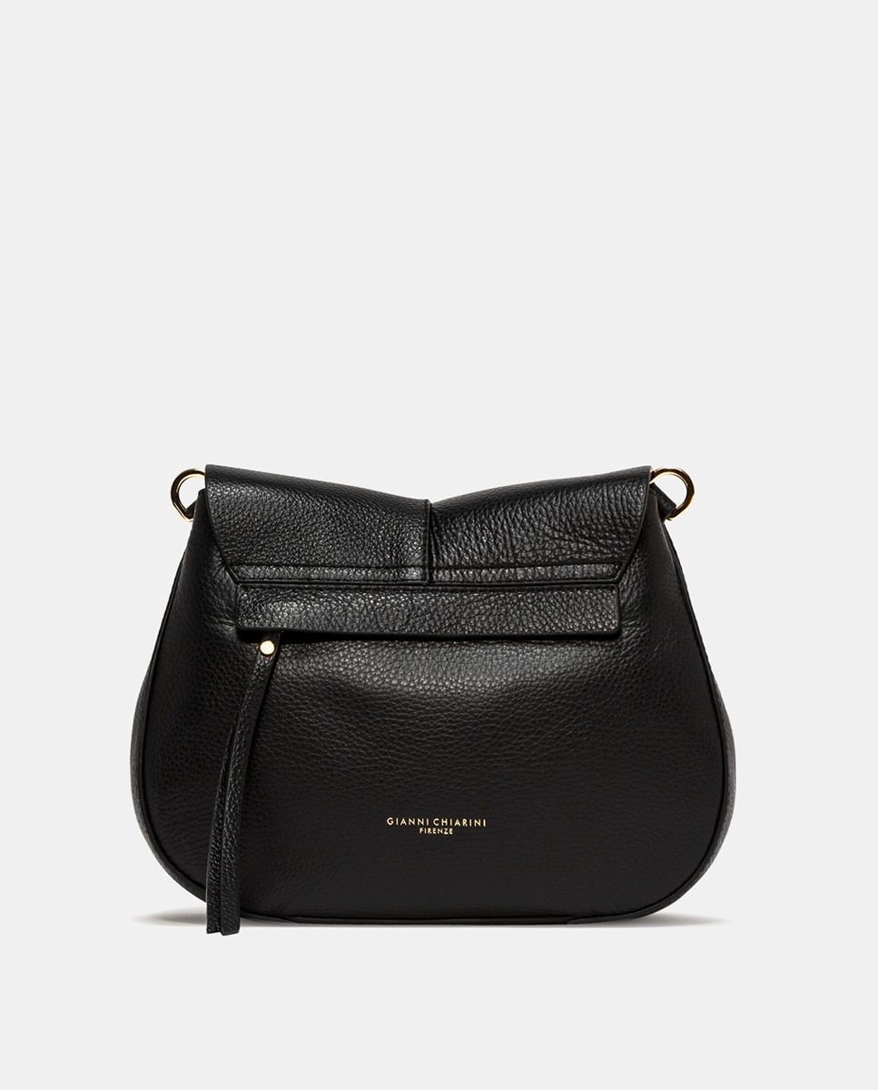 Mala a Tiracolo Modelo Helena Round Preto-4