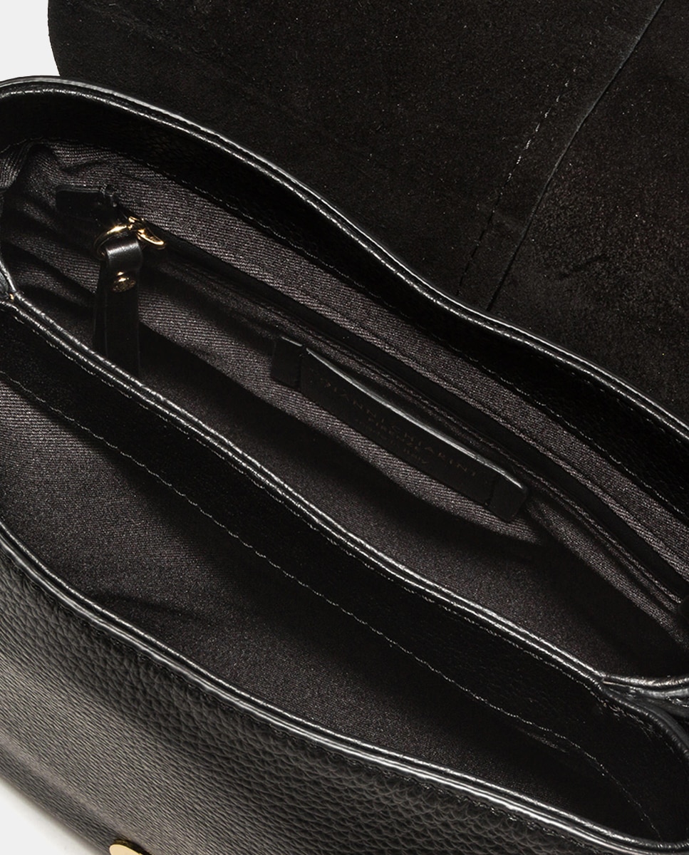 Mala a Tiracolo Modelo Helena Round Preto-6