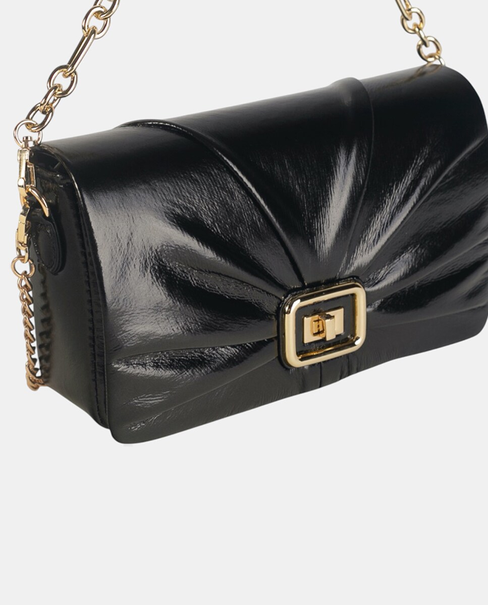 Bolso bandolera y de hombro confeccionado en pu metálico color - Main Image