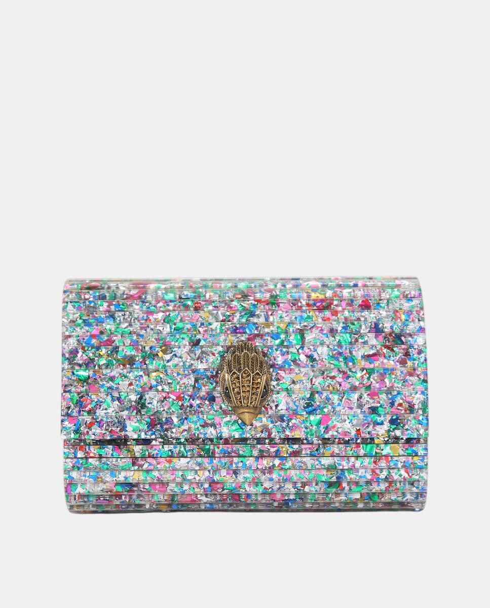 Mala Clutch de Festa Média em Plexiglass Multicolor-1